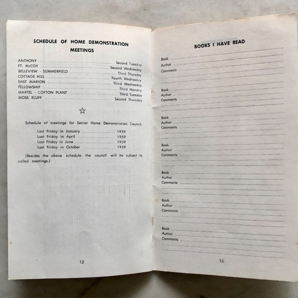 Vintage 1959 MARION COUNTY HOME DEMONSTRATION CLUBS Booklet - Picture 5 of 8